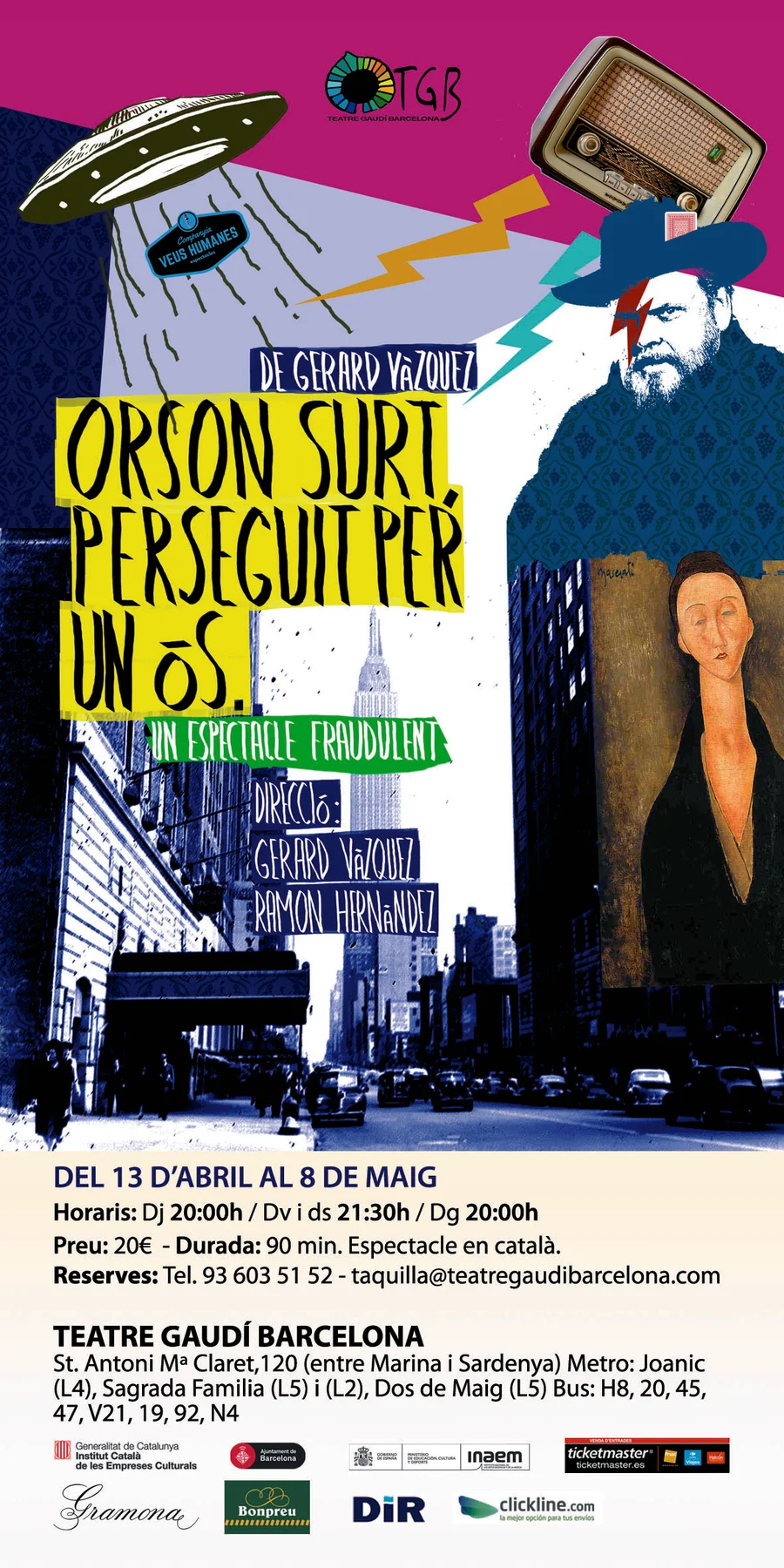 Cartell de Orson surt, perseguit per un ós