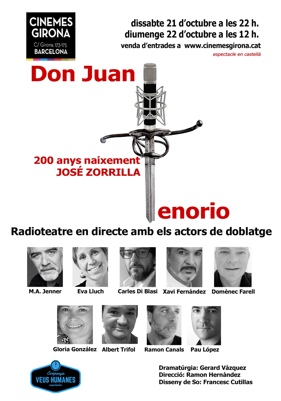 Cartell original de Don Juan Tenorio